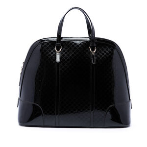 Pre-Loved Gucci Large Microguccissima Patent Nice Dome Top Handle Bag